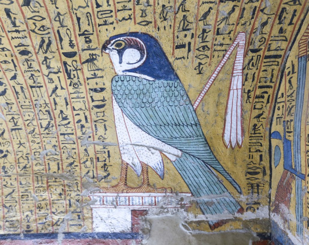 Scene from a Tomb in Deir el-Medina Village, Luxor City, Egypt